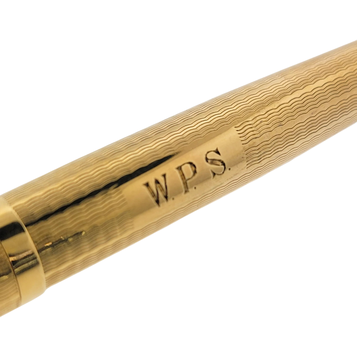Vintage Parker 51 Presidential 9K Solid Gold Wavy Line Fountain Pen
