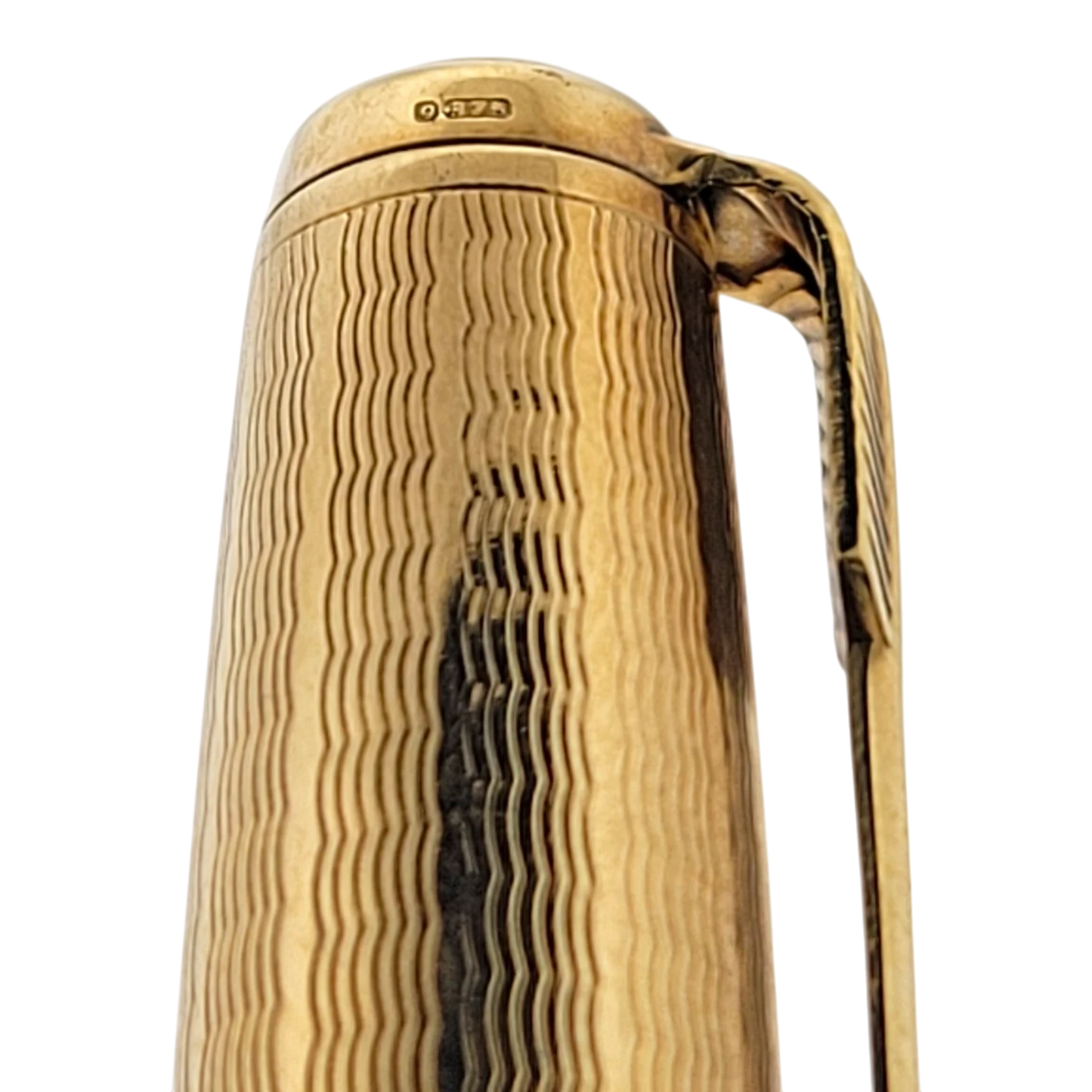 Vintage Parker 51 Presidential 9K Solid Gold Wavy Line Fountain Pen