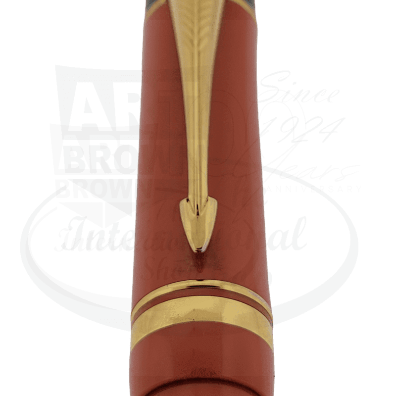 Preowned Parker Duofold Foutain Pen Special Edition Orange