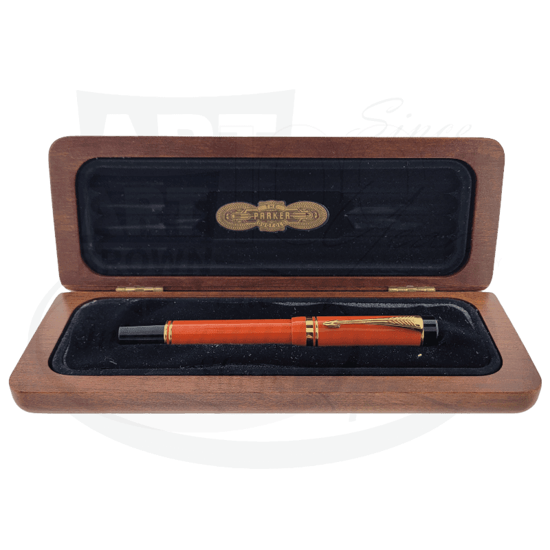 Preowned Parker Duofold Foutain Pen Special Edition Orange