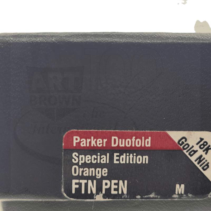 Preowned Parker Duofold Foutain Pen Special Edition Orange