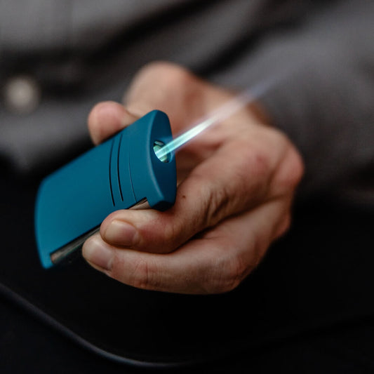 S.T. Dupont Maxijet Petrol Blue Lighter, 020023