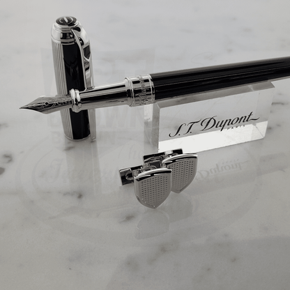 S.T. Dupont Fountain Pen and Cufflink Set