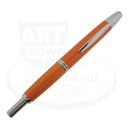 Pilot Preowned Pilot Vanishing Point 2007 Limited Edition Orange fountain pen with chrome trim and retractable nib