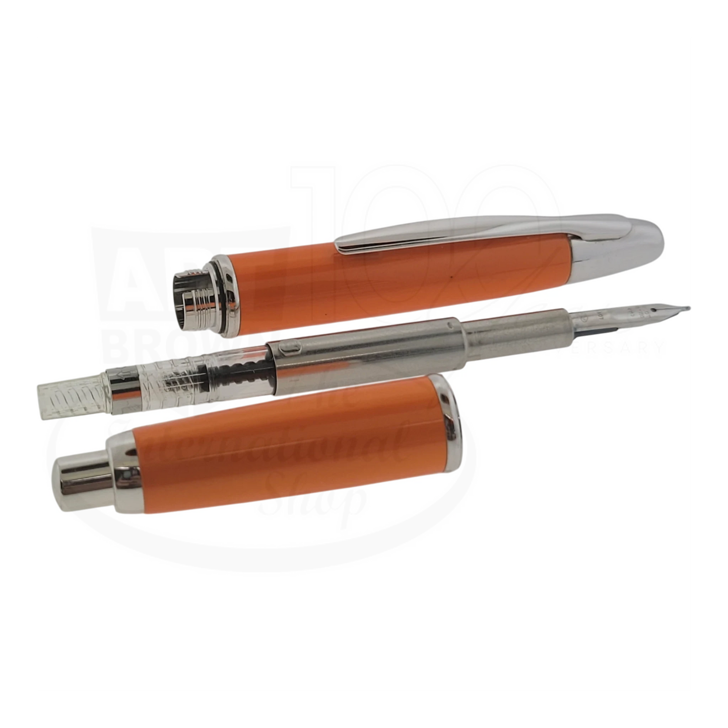 Preowned Pilot Vanishing Point 2007 Limited Edition Orange Fountain Pen