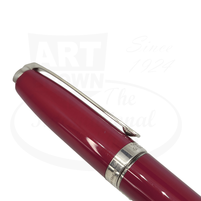 Vintage S.T. Dupont Fidelio Burguny & Silver Fountain Pen Display Model