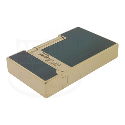 Preowned S.T. Dupont Ligne 2 Atelier Lighter Sunburst Green, 016303-D1