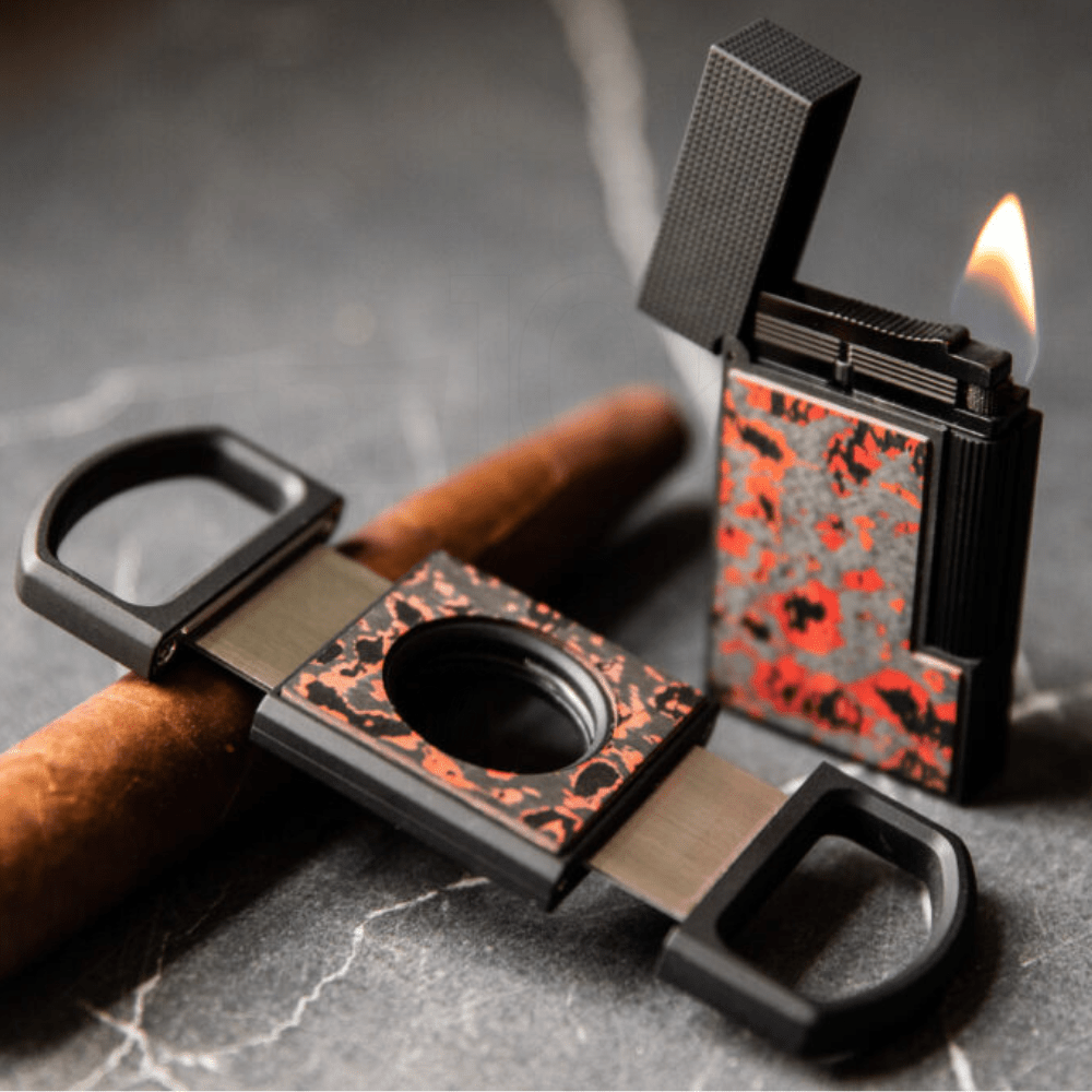 S.T. Dupont Carbon Cigar Cutter Fiery Lava, 003397FL