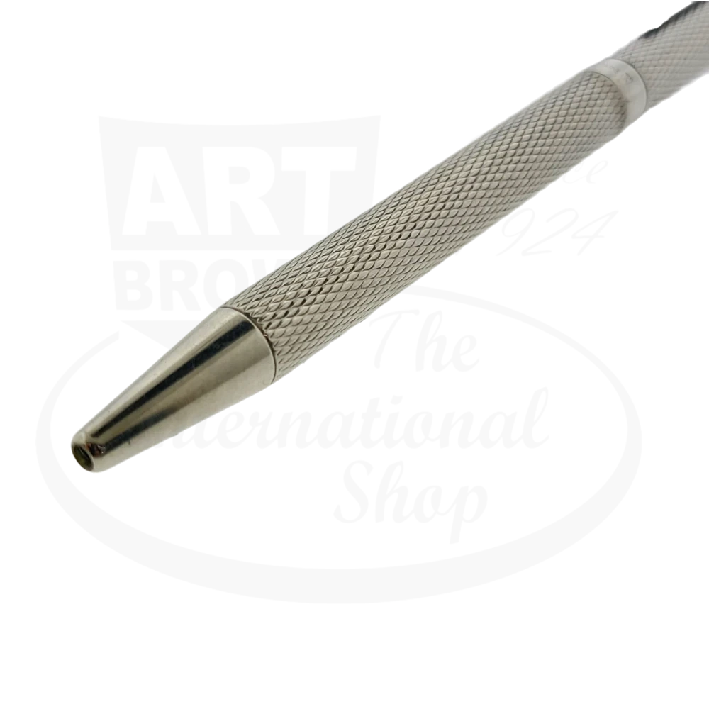 Preowned Vintage S.T. Dupont Classique Silver Barley Grain Ballpoint Pen