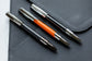S.T. Dupont Defi Millennium Silver & Matte Orange Rollerball Pen, 402737