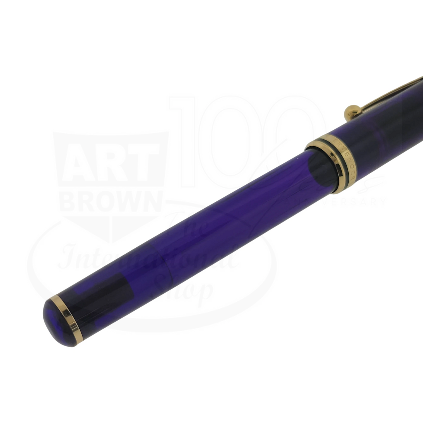 Preowned Vintage Sheaffer Levenger Purple Demonstrator Fountain Pen