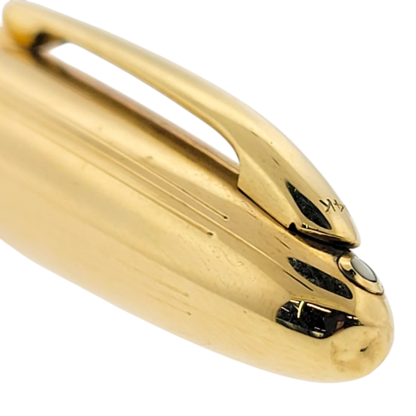 Preowned Sheaffer Masterpiece Solid 14K Gold Vertical Lines Lever Fountain Pen