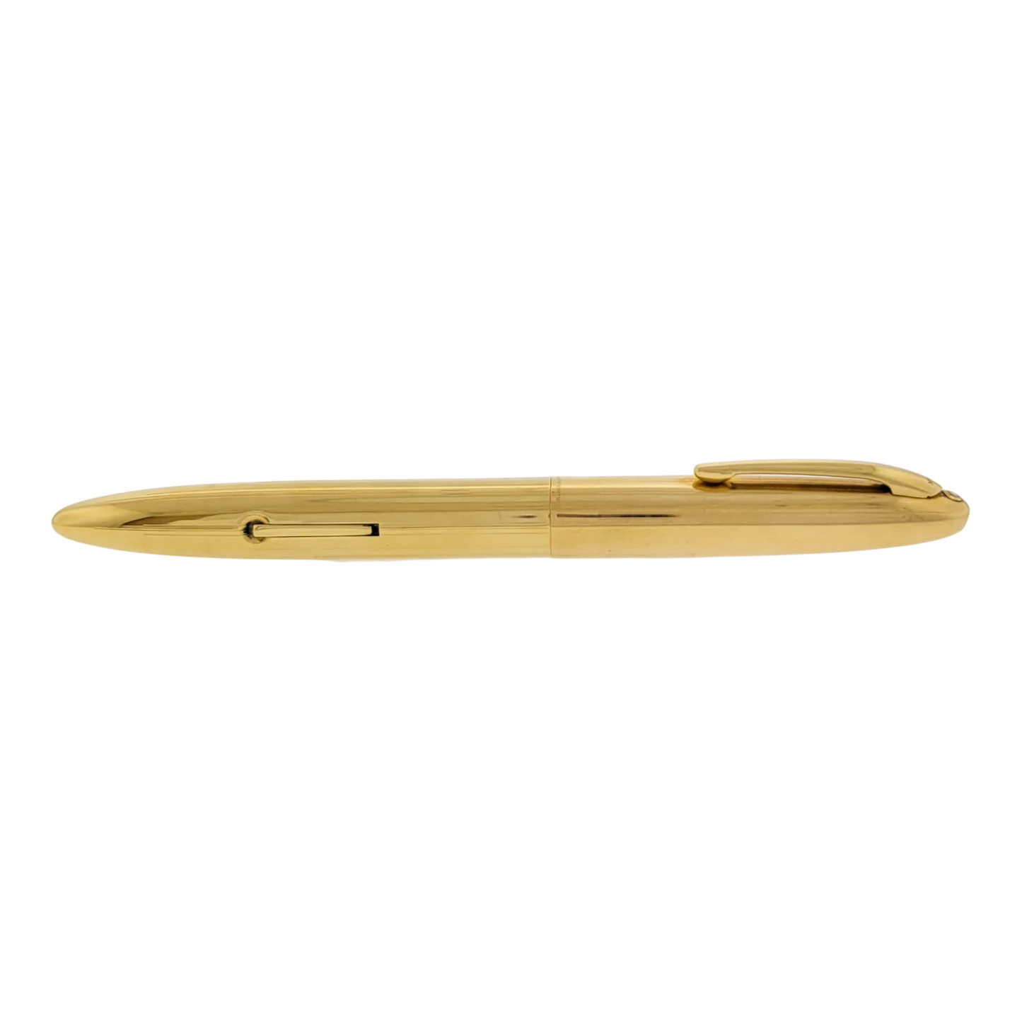 Preowned Sheaffer Masterpiece Solid 14K Gold Vertical Lines Lever Fountain Pen