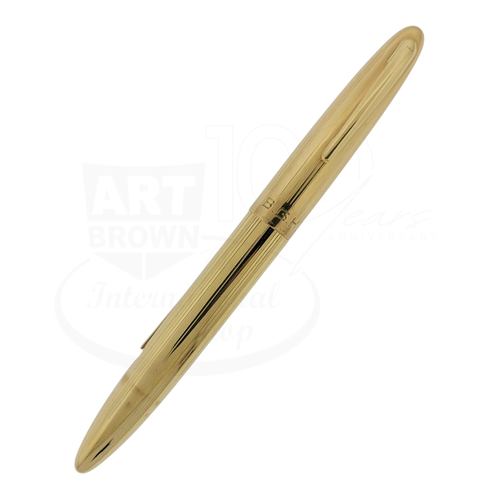 Preowned Sheaffer Lifetime Solid 14K Gold Vertical Lines Lever