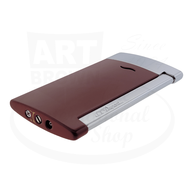 S.T. Dupont Slim 7 Red Lacquer & Chrome Lighter