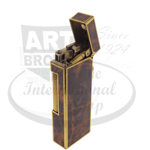 Refurbished Dunhill Rollagas Tortoise Shell Enamel and Gold