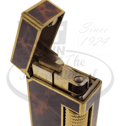 Refurbished Dunhill Rollagas Tortoise Shell Enamel and Gold