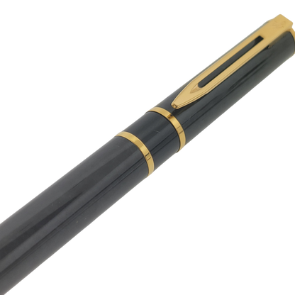 Vintage Waterman MKII Green and Gold Fine Fountain Pen