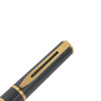 Vintage Waterman MKII Green and Gold Fine Fountain Pen