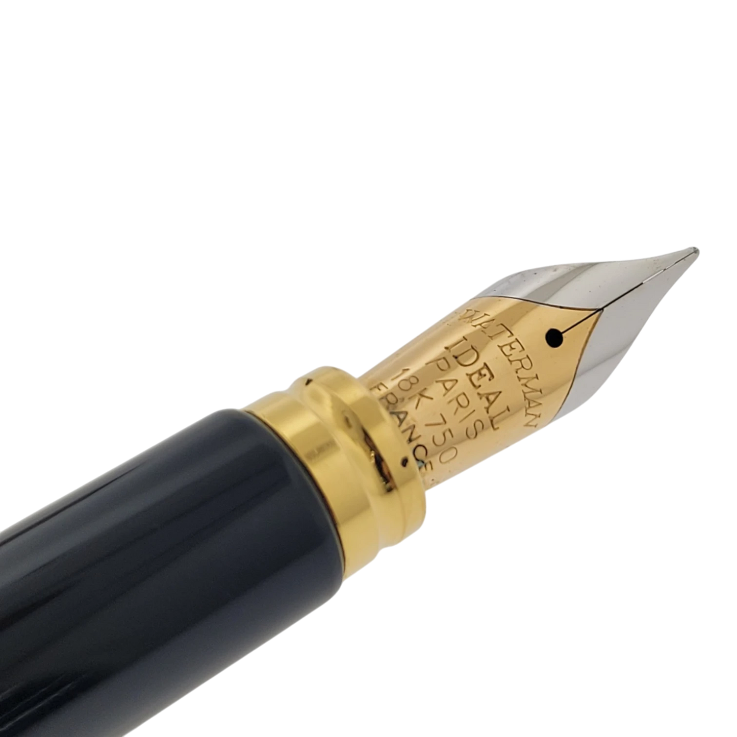 Waterman Le Man 100 black and gold fountain pen with 18K gold fine point nib