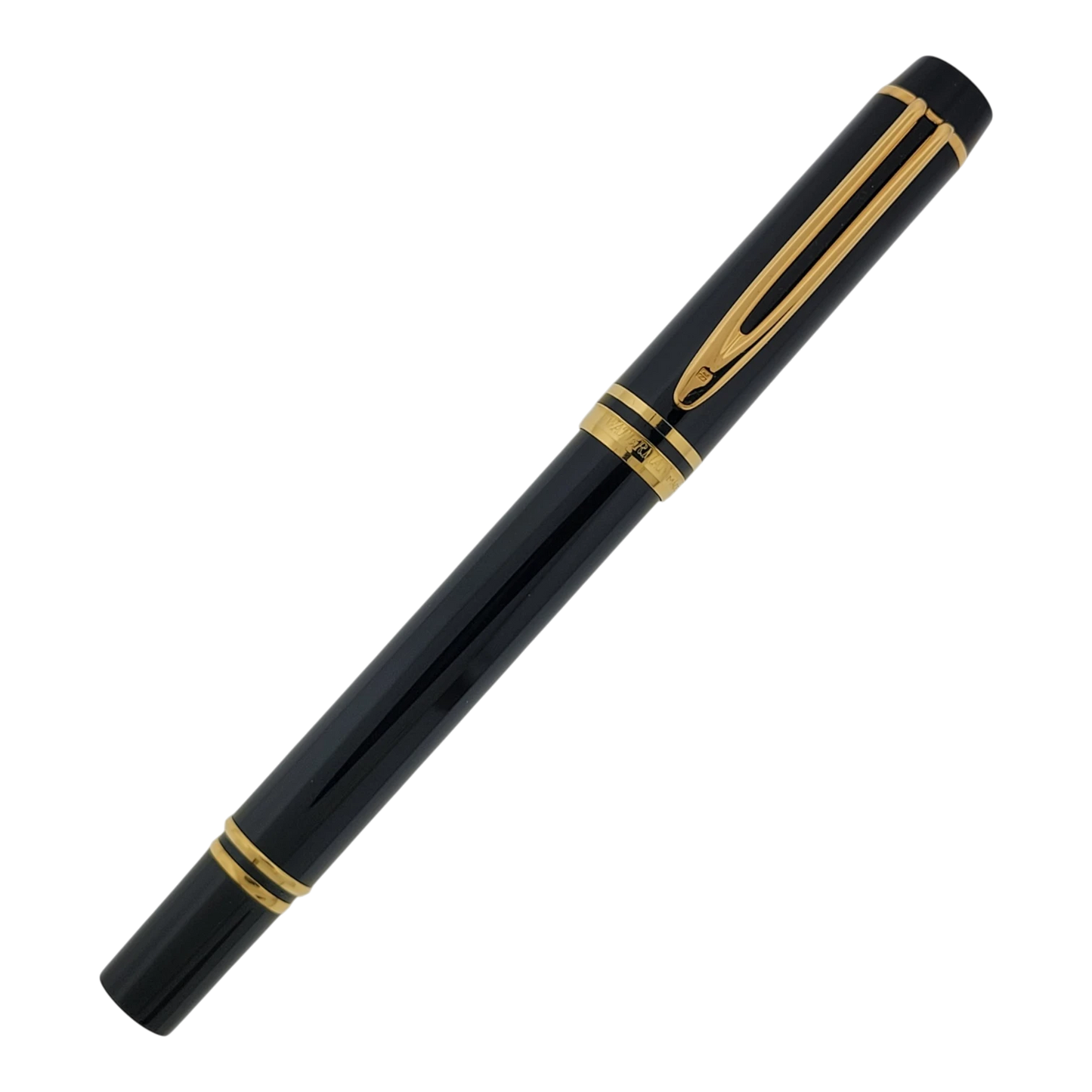Waterman Le Man 100 black and gold fountain pen with 18K gold nib and gold clip