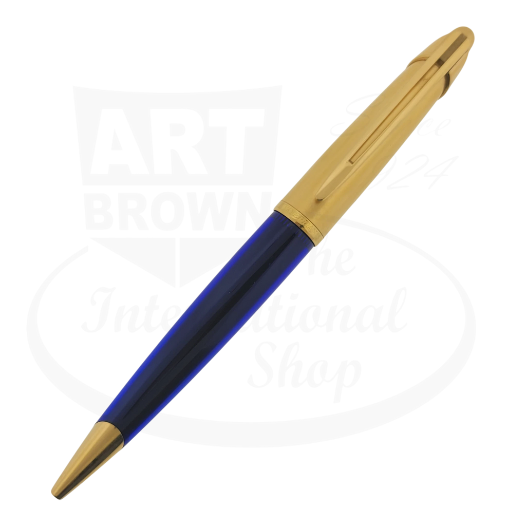 WATERMAN Edson Sapphire Blue ボールペン Waterman Edson Sapphire Blue Ballpoint Pen-Montgomery Pens