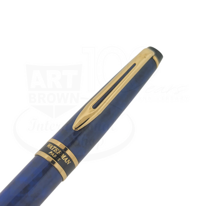 Waterman Expert II Ballpoint Pen Blue with Gold Trim