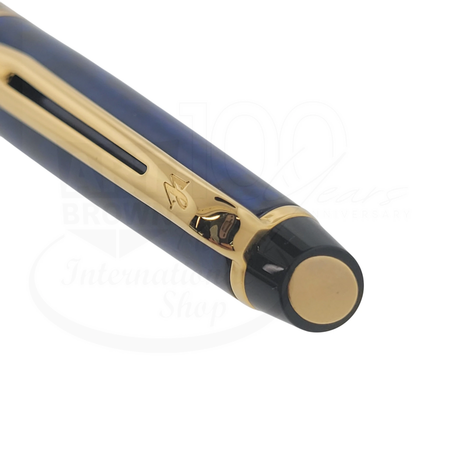 Waterman Expert II Ballpoint Pen Blue with Gold Trim