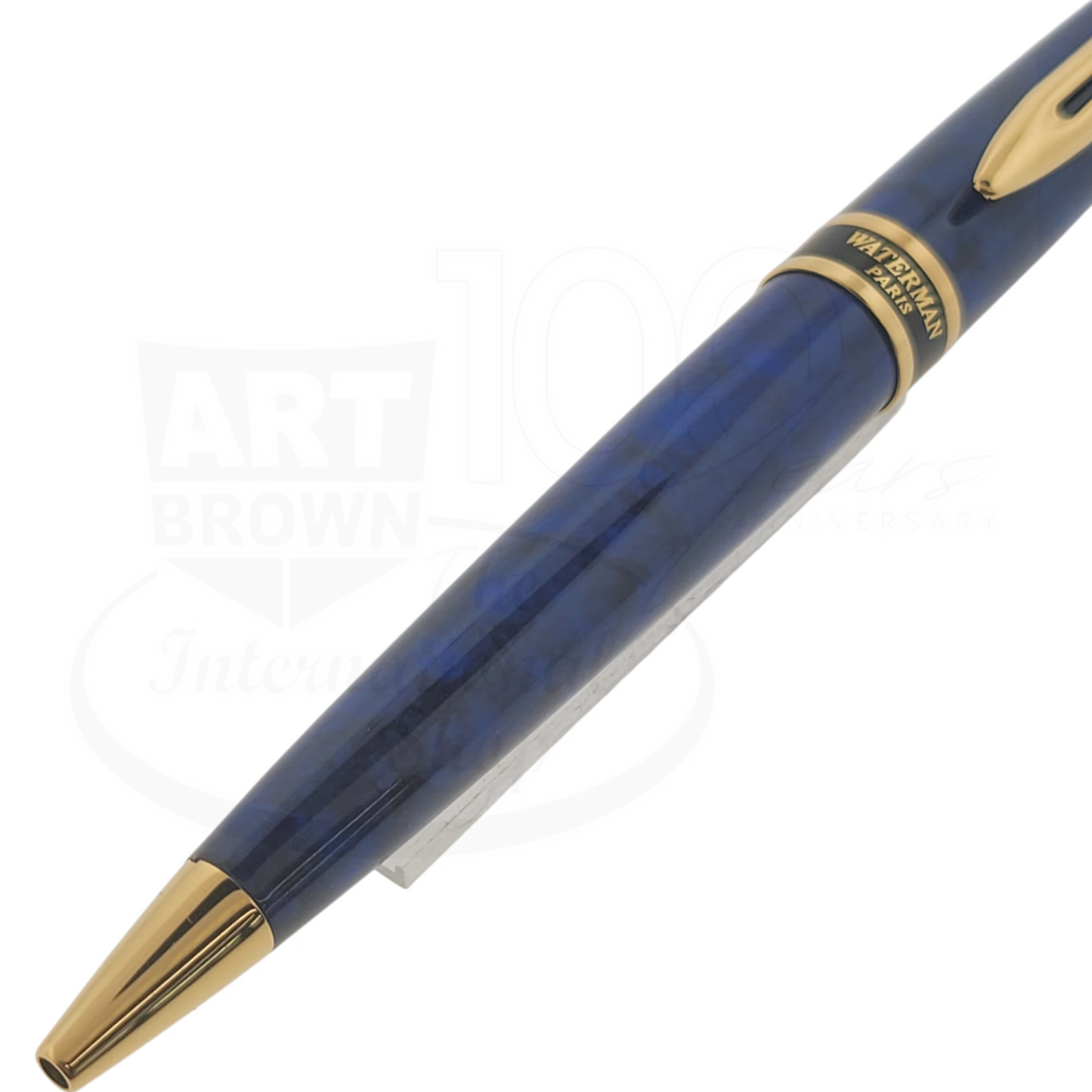 Waterman Expert II Ballpoint Pen Blue with Gold Trim