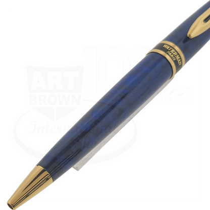 Waterman Expert II Ballpoint Pen Blue with Gold Trim