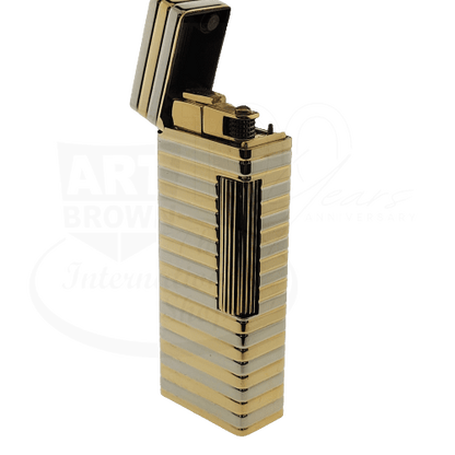 Vintage Dunhill Lighter 18K Gold Outer Jacket Dual Color Gold/White Gold