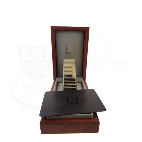 Vintage Dunhill Lighter 18K Gold Outer Jacket Dual Color Gold/White Gold