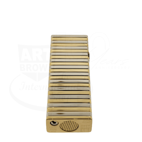 Vintage Dunhill Lighter 18K Gold Outer Jacket Dual Color Gold/White Gold