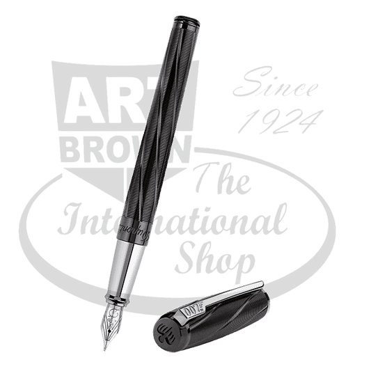 S.T. Dupont Limited Edition James Bond Spectre Black Fountain Pen 141034 black metal body sleek design