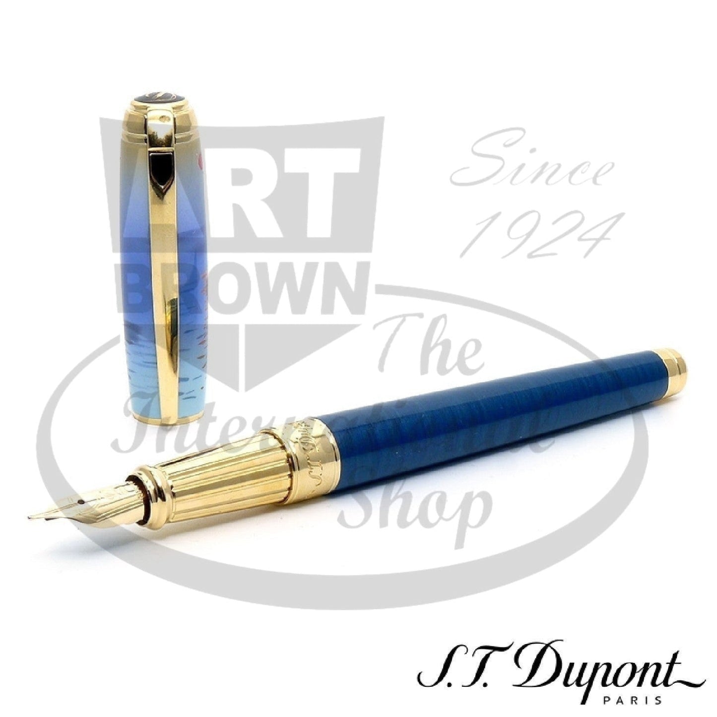 S.T. Dupont Line D Limited Edition Monet Fountain Pen - Impression Sunrise, 410049L
