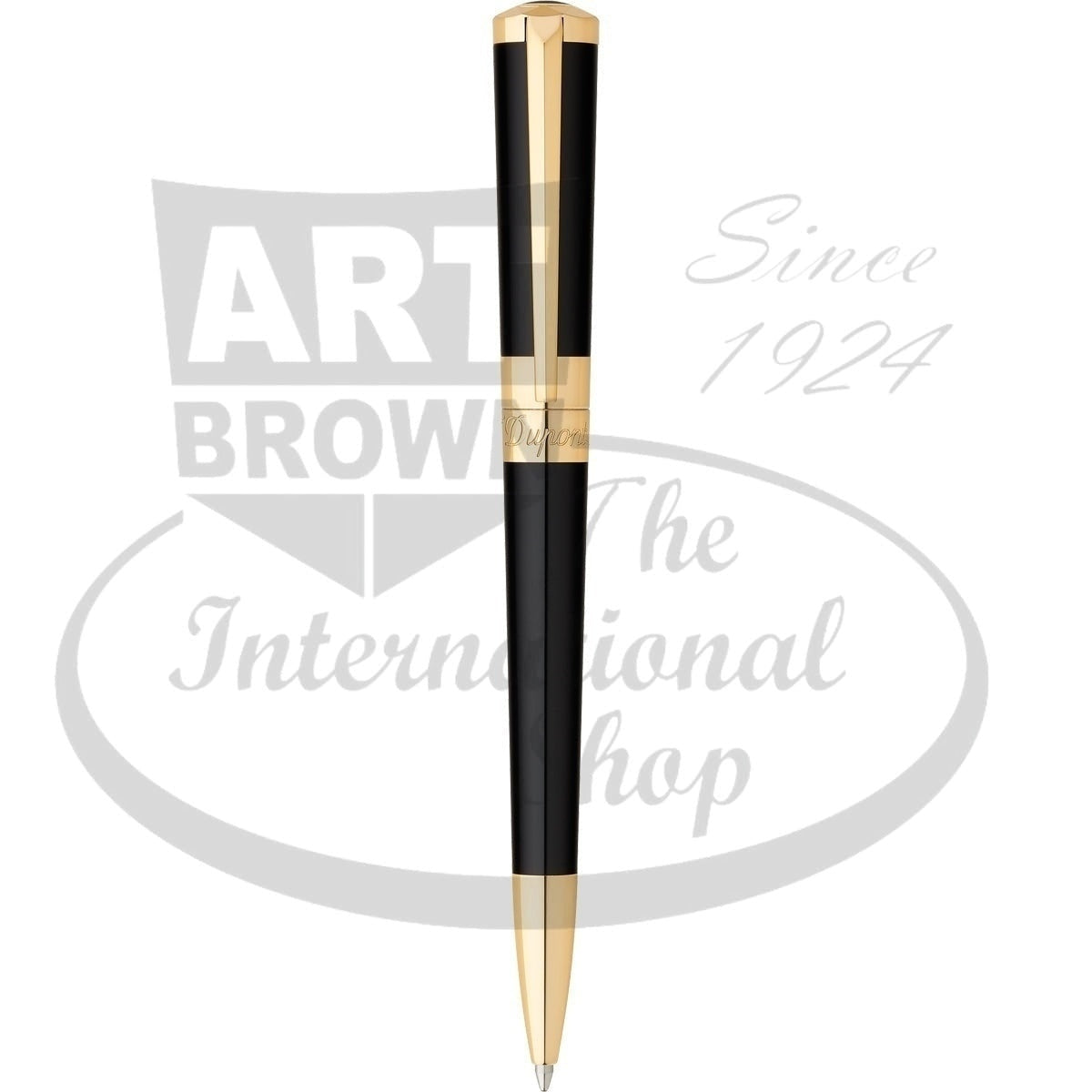 S.T. Dupont Liberté Mini Ballpoint pen, Black - Gold Finish, 467675