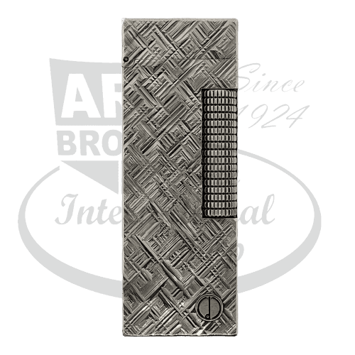Refurbished Vintage Dunhill Rollagas Silver Cross Hatch Lighter