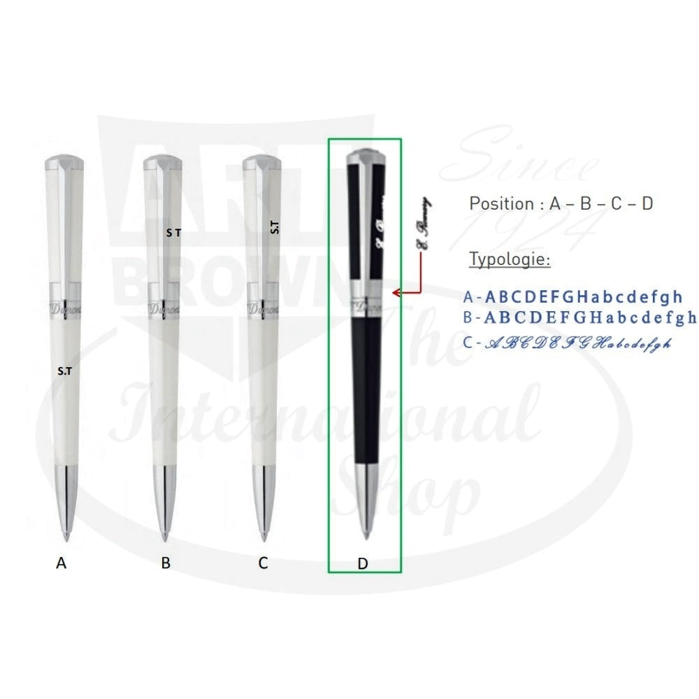 Custom Engraving for S.T. Dupont Liberte Pens