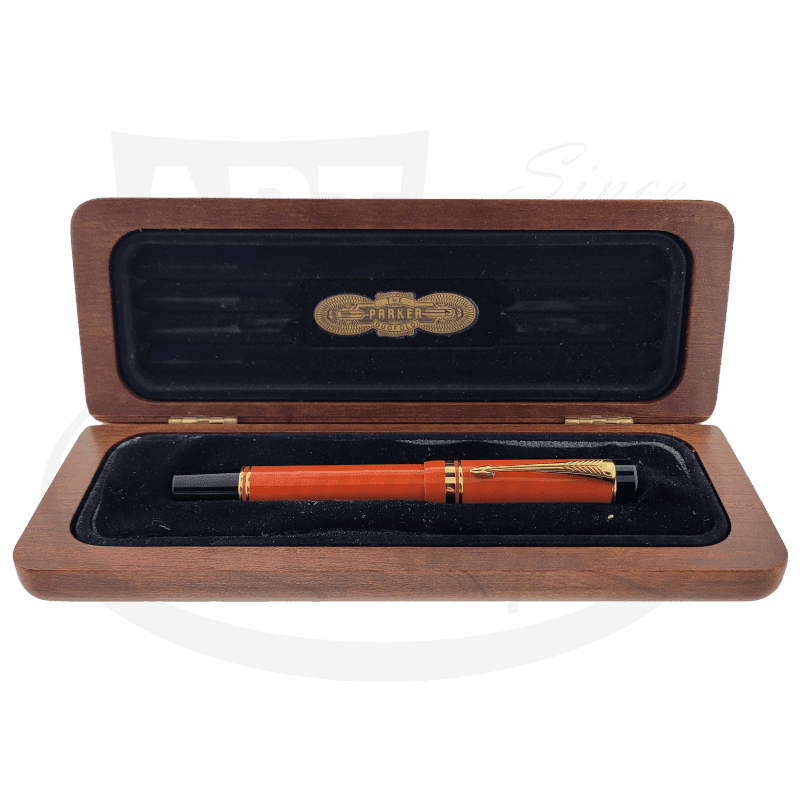 Preowned Parker Duofold Foutain Pen Special Edition Orange