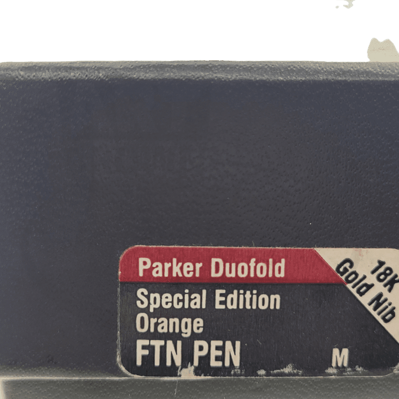 Preowned Parker Duofold Foutain Pen Special Edition Orange