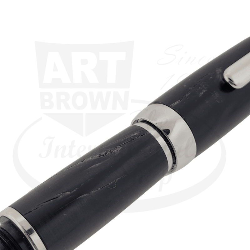 Preowned Dayacom Wood Dark Brown Medium Fountain Pen