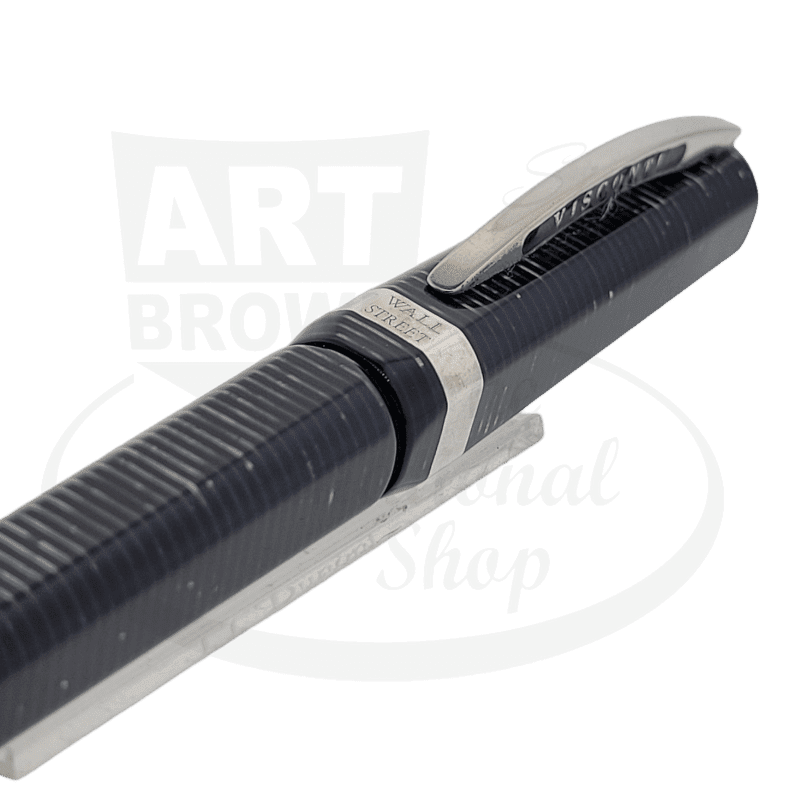 Preowned Visconti Limited Edition Grey Celluloid Wall Street Ballpoint Pen