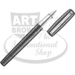 ST Dupont Line D Ceramium A.C.T. Grey Palladium Rollerball Pen, 412694